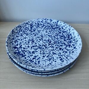 Blue and White Speckled Plates